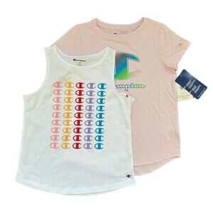 New ! Champion Brand Set of 2 Tops for Girl's  - Large (14)